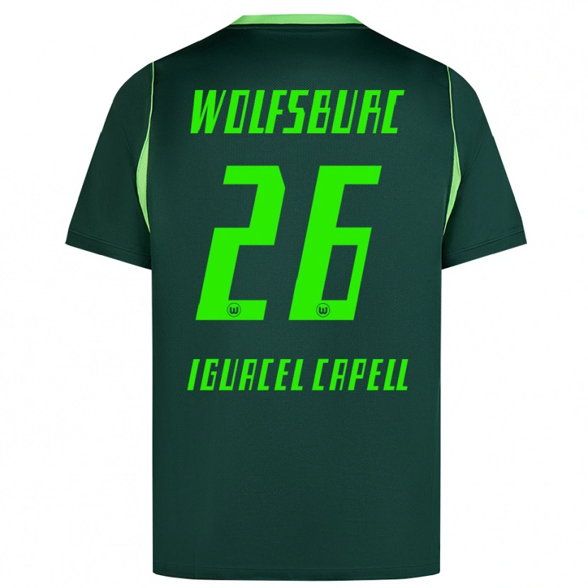 Danxen Damen Diego Iguacel Capell #26 Dunkelgrün Weiß Heimtrikot Trikot 2026/27 T-Shirt Schweiz