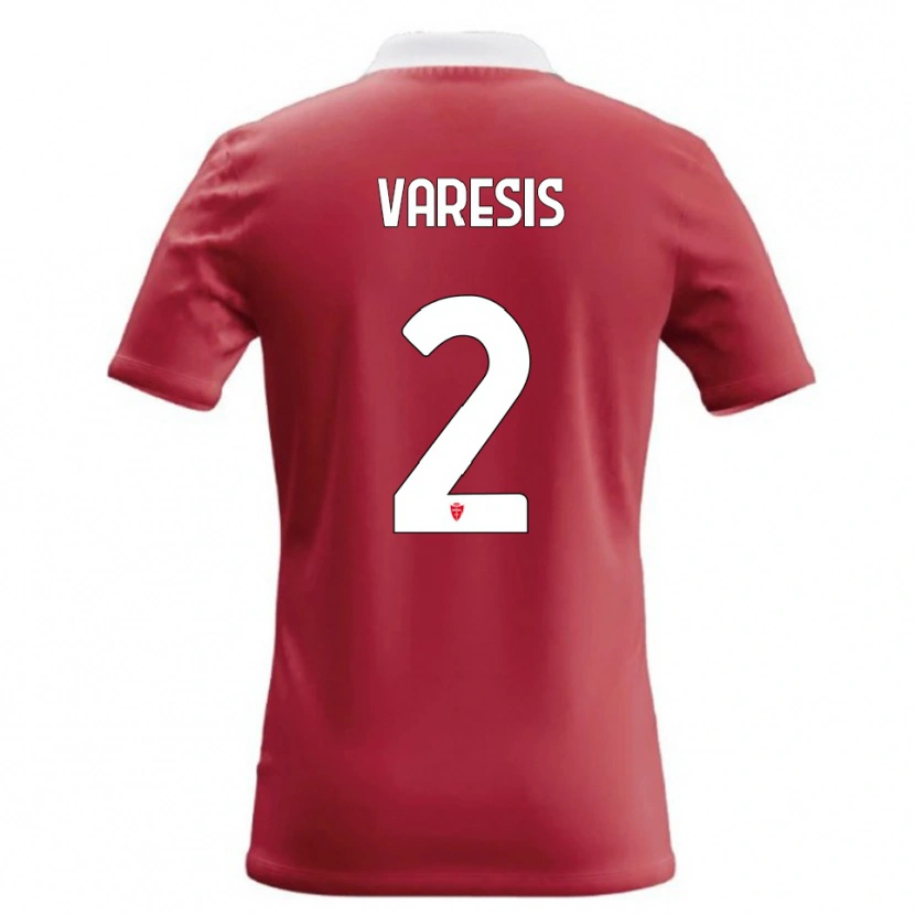 Danxen Damen Konstantinos Varesis #2 Rot Weiß Heimtrikot Trikot 2026/27 T-Shirt Schweiz