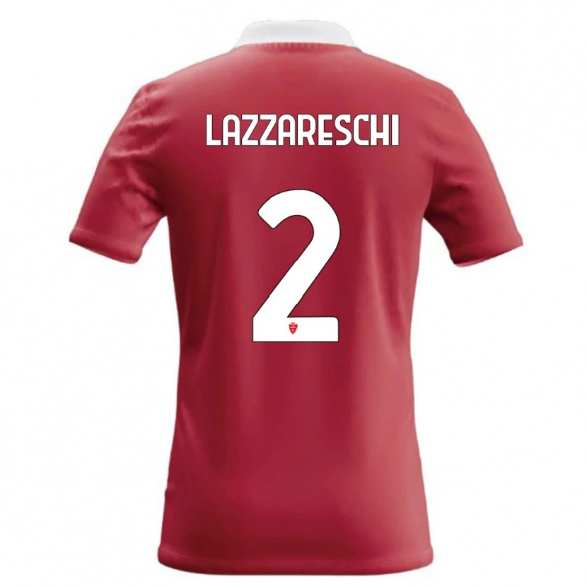 Danxen Damen Andrea Lazzareschi #2 Rot Weiß Heimtrikot Trikot 2026/27 T-Shirt Schweiz
