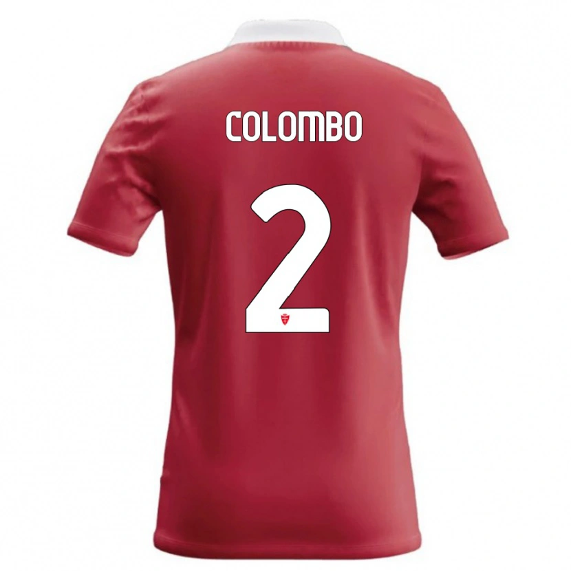 Danxen Damen Davide Colombo #2 Rot Weiß Heimtrikot Trikot 2026/27 T-Shirt Schweiz
