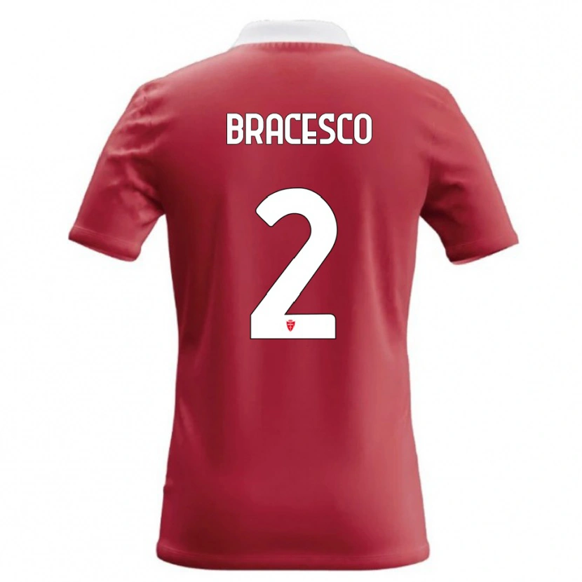 Danxen Damen Riccardo Bracesco #2 Rot Weiß Heimtrikot Trikot 2026/27 T-Shirt Schweiz