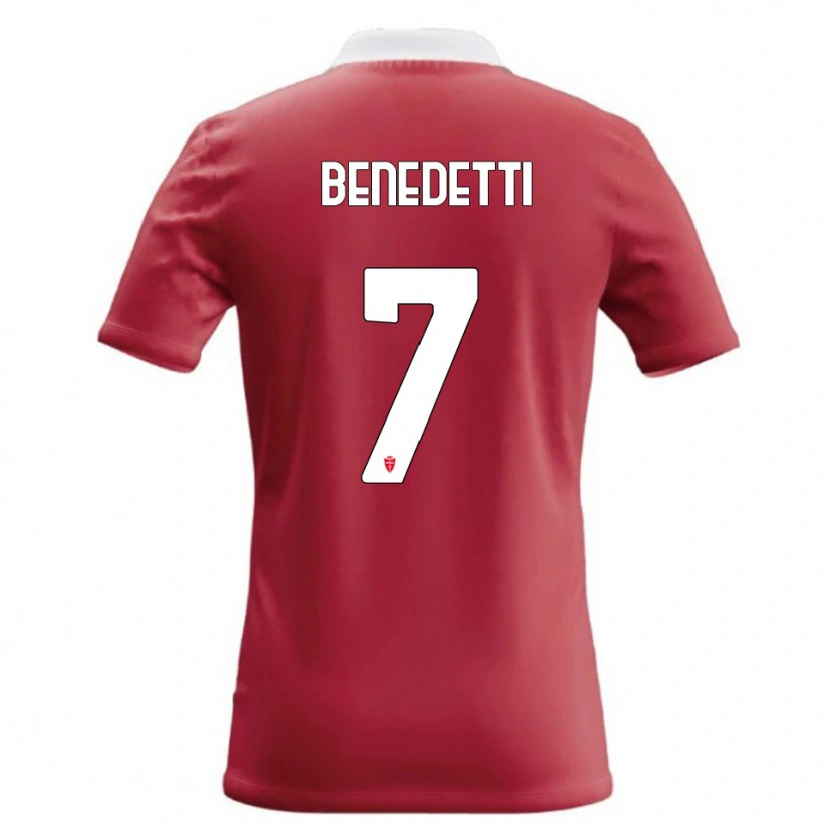 Danxen Damen Elia Benedetti #7 Rot Weiß Heimtrikot Trikot 2026/27 T-Shirt Schweiz