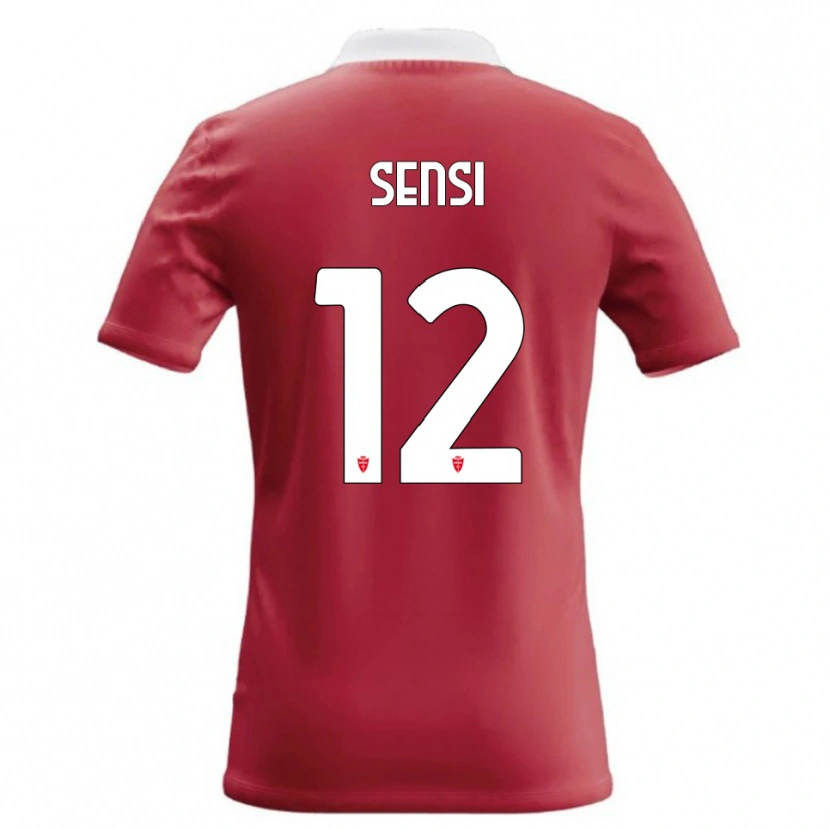 Danxen Damen Stefano Sensi #12 Rot Weiß Heimtrikot Trikot 2026/27 T-Shirt Schweiz