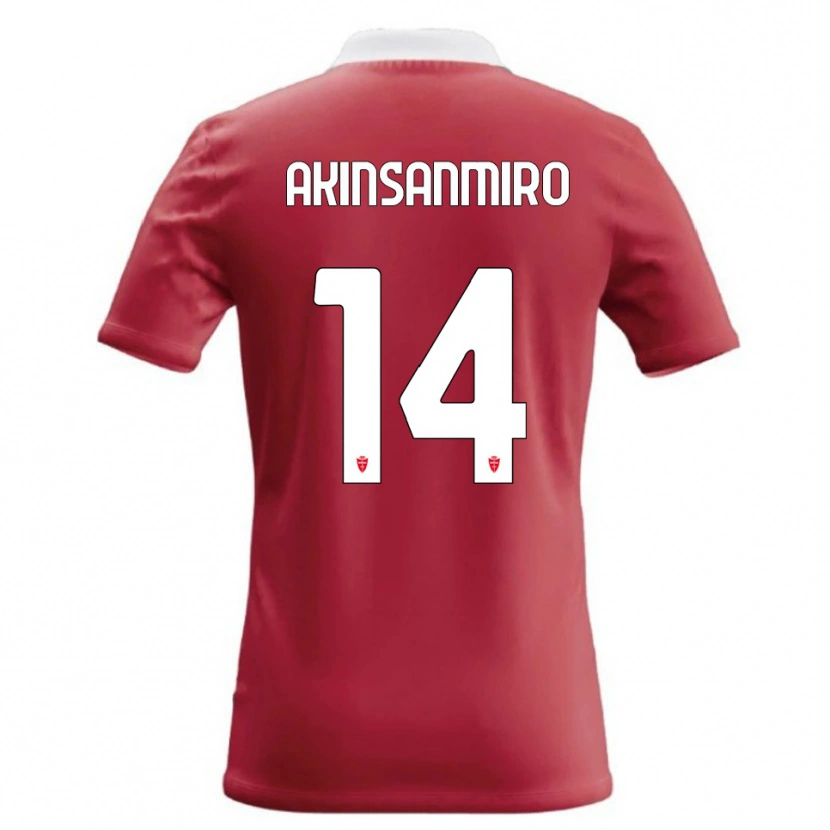 Danxen Damen Ebenezer Akinsanmiro #14 Rot Weiß Heimtrikot Trikot 2026/27 T-Shirt Schweiz