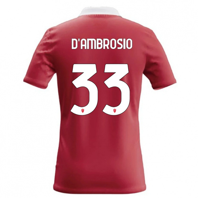 Danxen Damen Danilo D'ambrosio #33 Rot Weiß Heimtrikot Trikot 2026/27 T-Shirt Schweiz