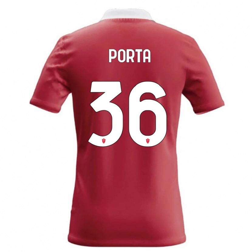 Danxen Damen Matteo Porta #36 Rot Weiß Heimtrikot Trikot 2026/27 T-Shirt Schweiz