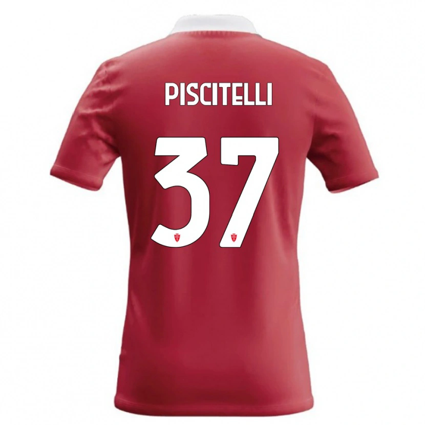 Danxen Damen Pasquale Piscitelli #37 Rot Weiß Heimtrikot Trikot 2026/27 T-Shirt Schweiz
