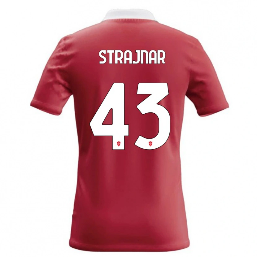 Danxen Damen Aljaz Strajnar #43 Rot Weiß Heimtrikot Trikot 2026/27 T-Shirt Schweiz