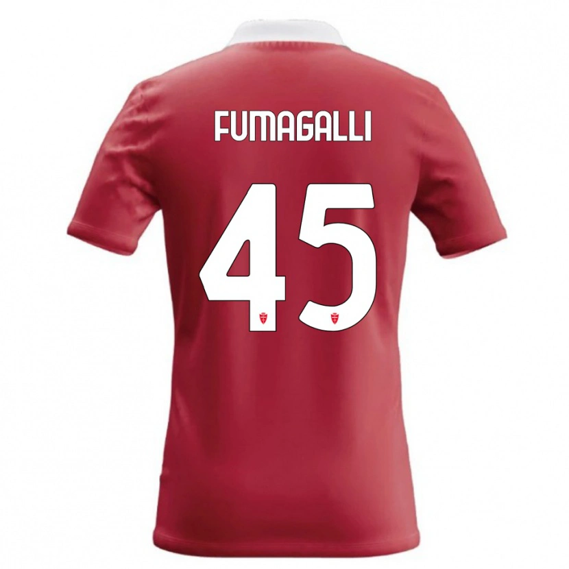 Danxen Damen Valerio Fumagalli #45 Rot Weiß Heimtrikot Trikot 2026/27 T-Shirt Schweiz