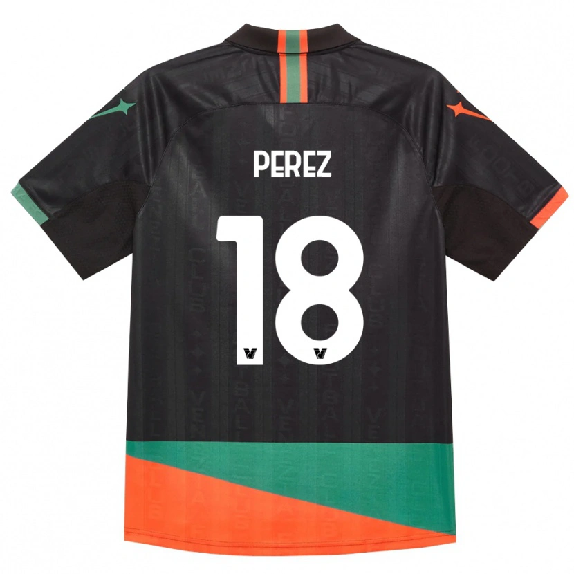 Danxen Damen Ricardo Perez #18 Schwarz Orange Grün Heimtrikot Trikot 2026/27 T-Shirt Schweiz