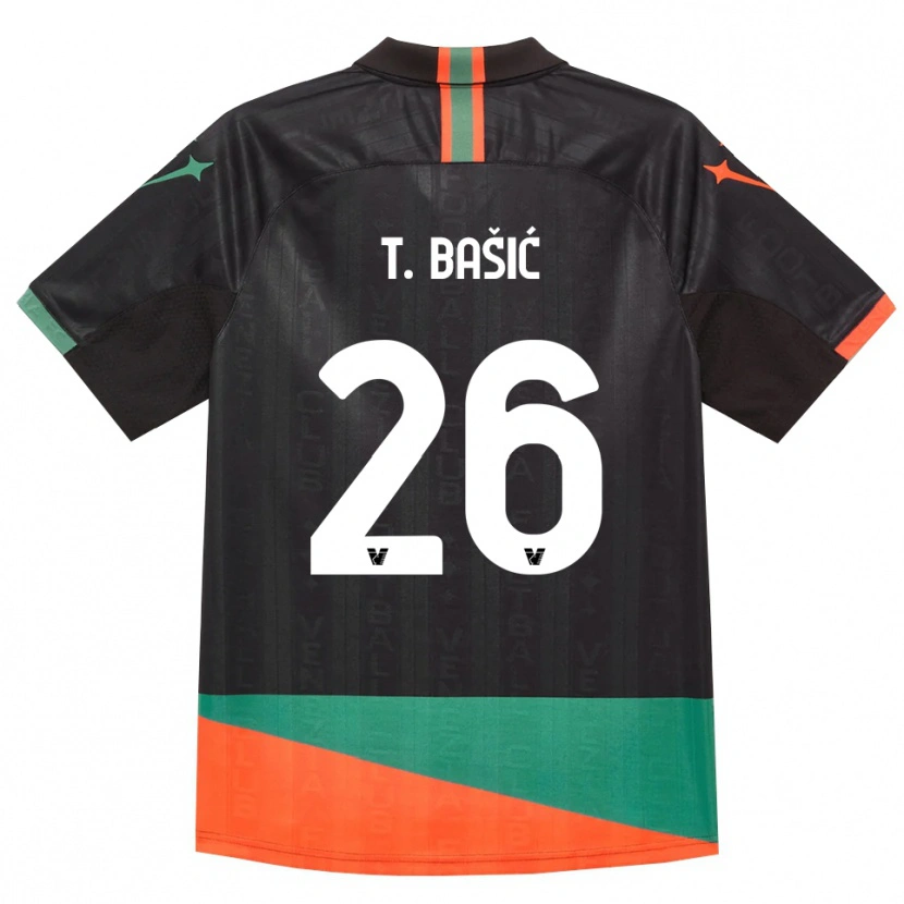 Danxen Damen Toma Bašić #26 Schwarz Orange Grün Heimtrikot Trikot 2026/27 T-Shirt Schweiz