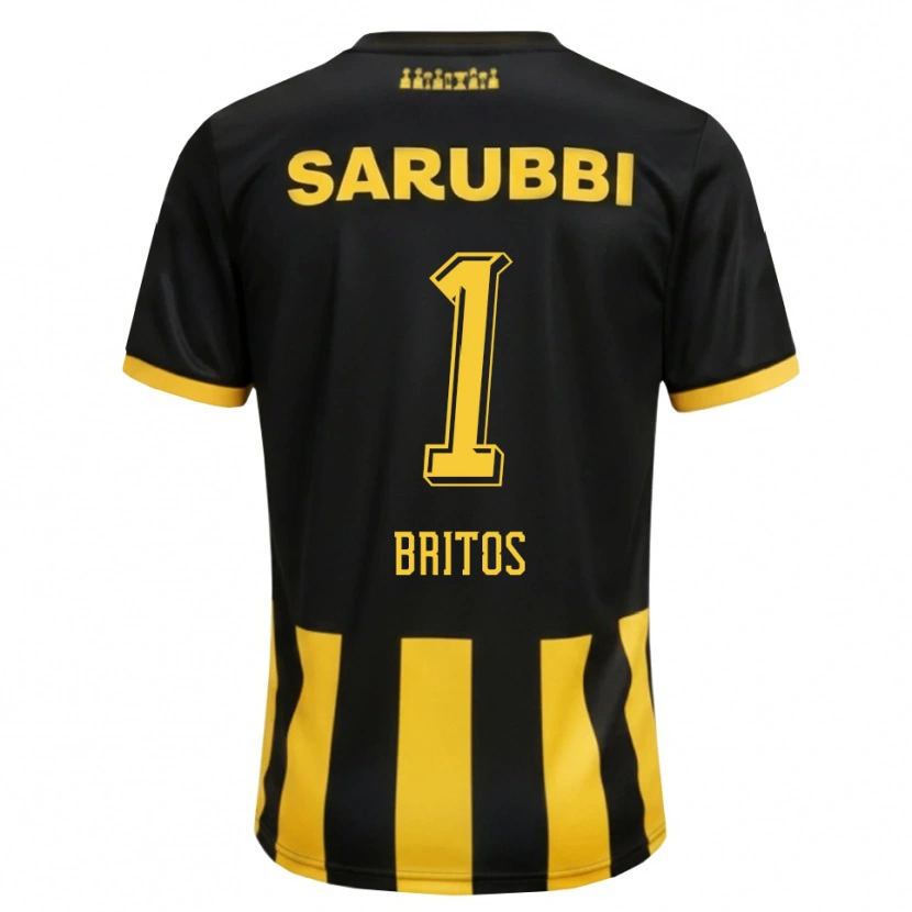 Danxen Damen Sebastián Britos #1 Schwarz Gelb Heimtrikot Trikot 2026/27 T-Shirt Schweiz