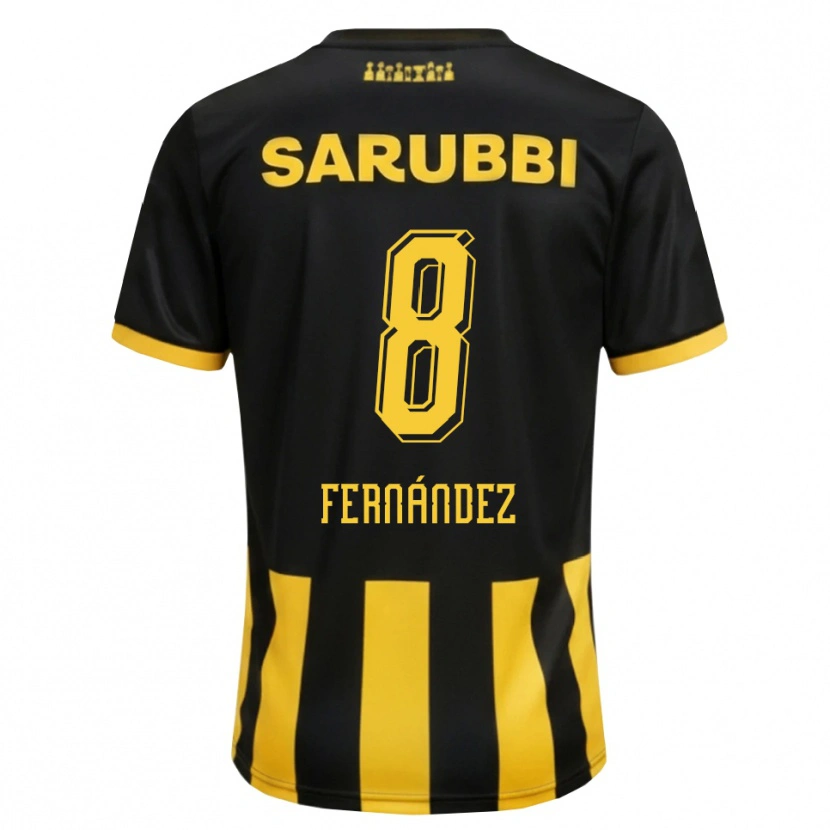 Danxen Damen Nicolás Fernández #8 Schwarz Gelb Heimtrikot Trikot 2026/27 T-Shirt Schweiz
