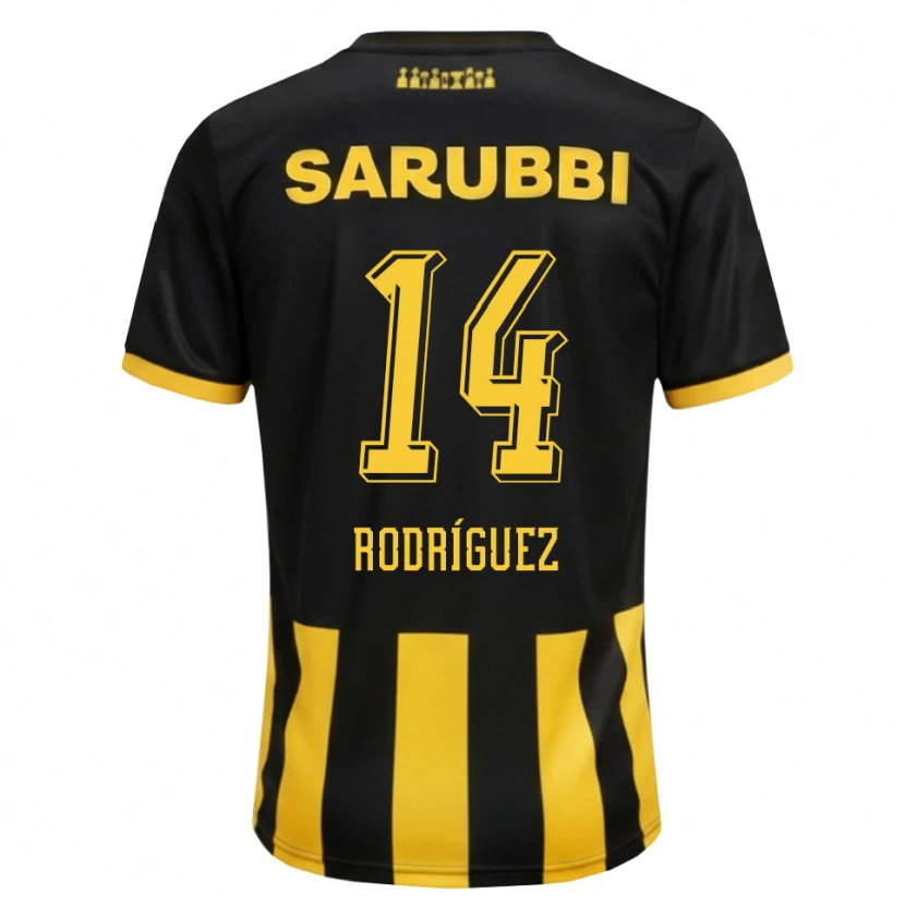 Danxen Damen Kevin Rodríguez #14 Schwarz Gelb Heimtrikot Trikot 2026/27 T-Shirt Schweiz