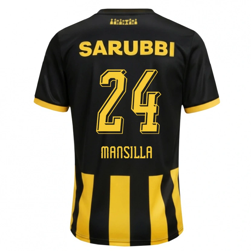 Danxen Damen Brian Mansilla #24 Schwarz Gelb Heimtrikot Trikot 2026/27 T-Shirt Schweiz