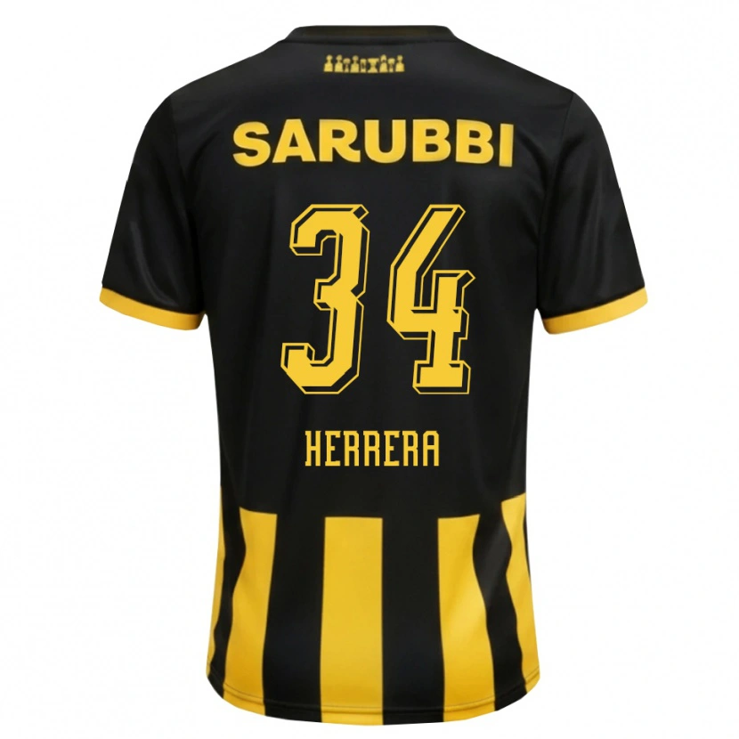 Danxen Damen Nahuel Herrera #34 Schwarz Gelb Heimtrikot Trikot 2026/27 T-Shirt Schweiz