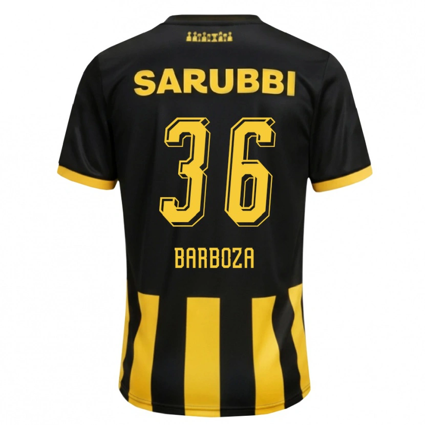 Danxen Damen Brian Barboza #36 Schwarz Gelb Heimtrikot Trikot 2026/27 T-Shirt Schweiz