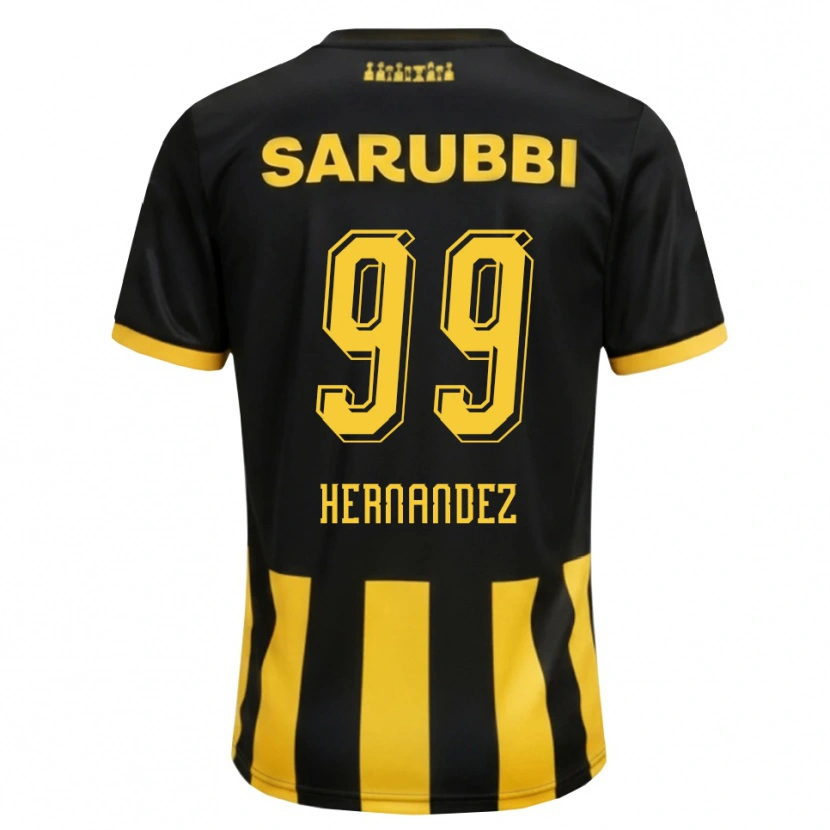 Danxen Damen Abel Hernández #99 Schwarz Gelb Heimtrikot Trikot 2026/27 T-Shirt Schweiz