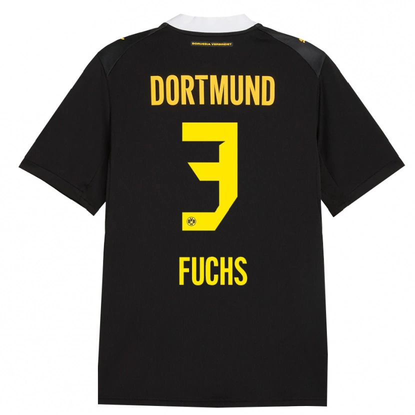 Danxen Damen Finn Fuchs #3 Schwarz Rot Gelb Auswärtstrikot Trikot 2026/27 T-Shirt Schweiz