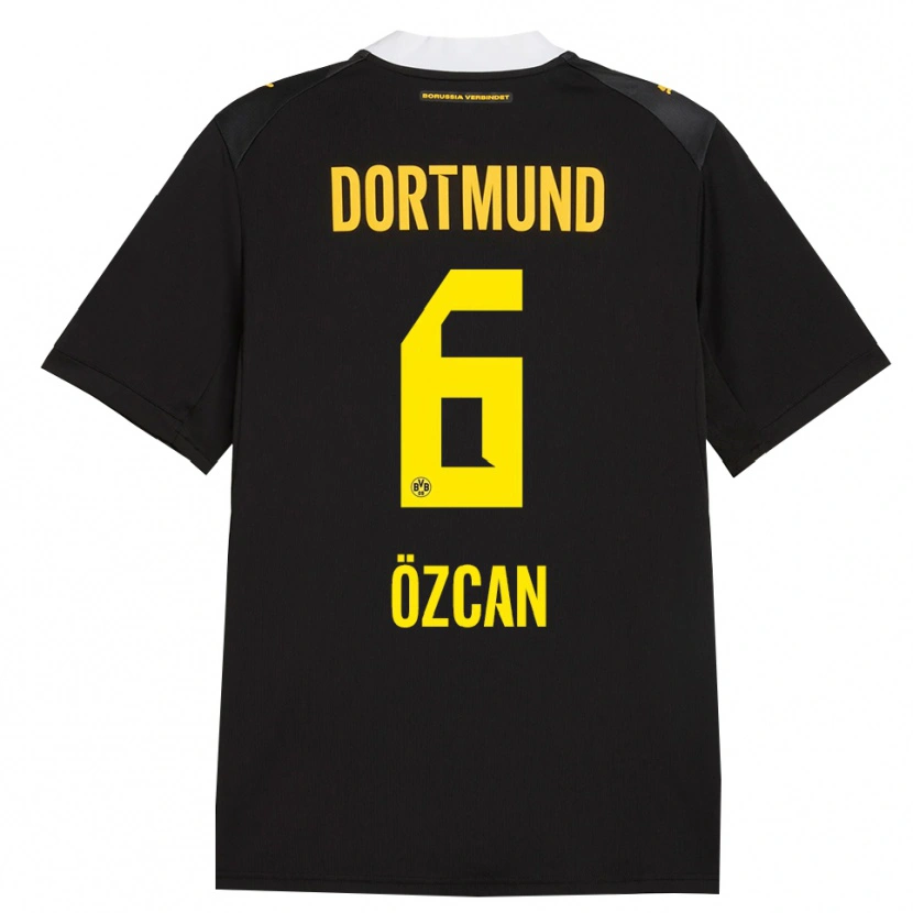 Danxen Damen Salih Ozcan #6 Schwarz Rot Gelb Auswärtstrikot Trikot 2026/27 T-Shirt Schweiz