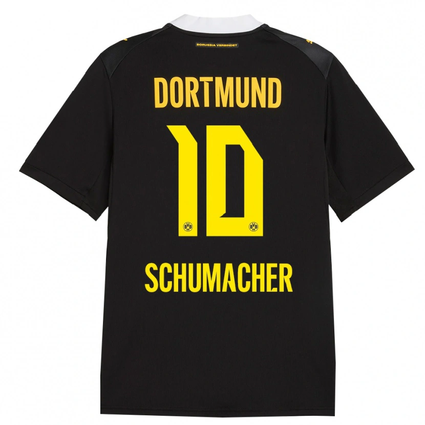 Danxen Damen Rita Schumacher #10 Schwarz Rot Gelb Auswärtstrikot Trikot 2026/27 T-Shirt Schweiz