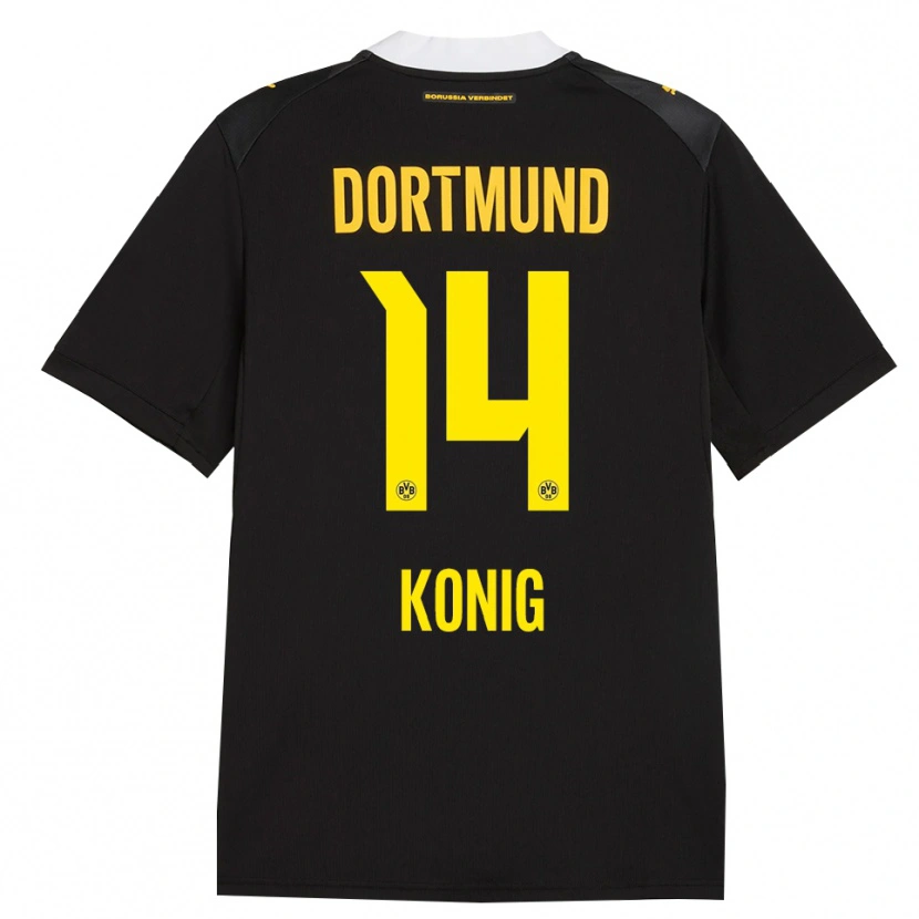 Danxen Damen Raul Konig #14 Schwarz Rot Gelb Auswärtstrikot Trikot 2026/27 T-Shirt Schweiz