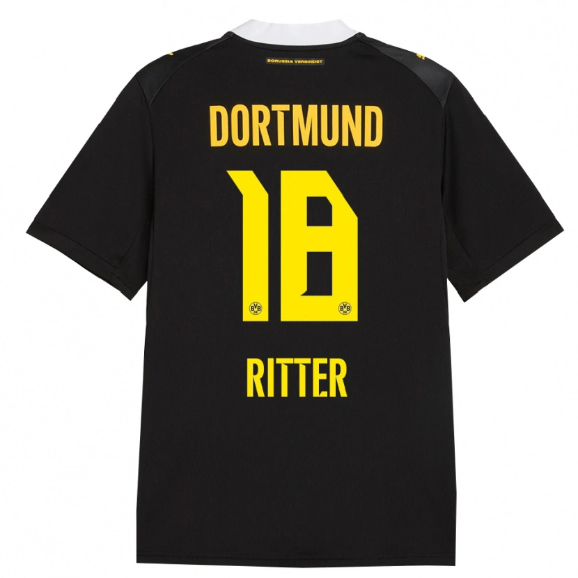 Danxen Damen Roméo Ritter #18 Schwarz Rot Gelb Auswärtstrikot Trikot 2026/27 T-Shirt Schweiz