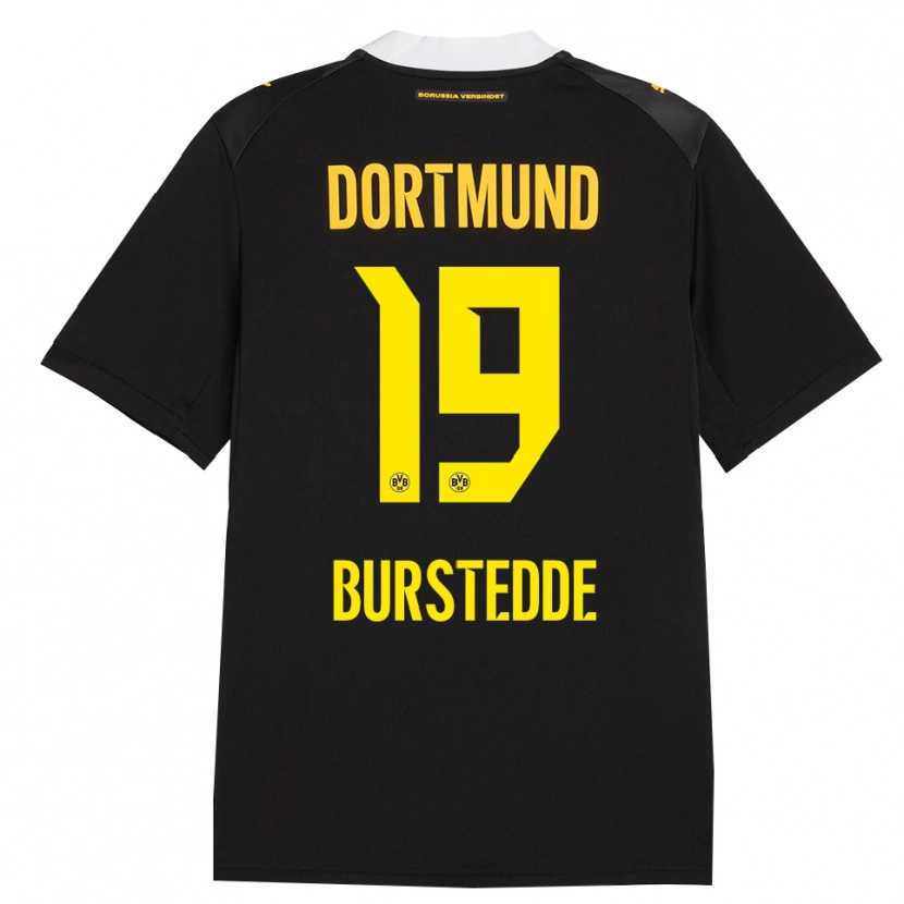 Danxen Damen Joshua Burstedde #19 Schwarz Rot Gelb Auswärtstrikot Trikot 2026/27 T-Shirt Schweiz