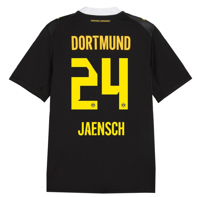 Danxen Damen Johann Jaensch #24 Schwarz Rot Gelb Auswärtstrikot Trikot 2026/27 T-Shirt Schweiz