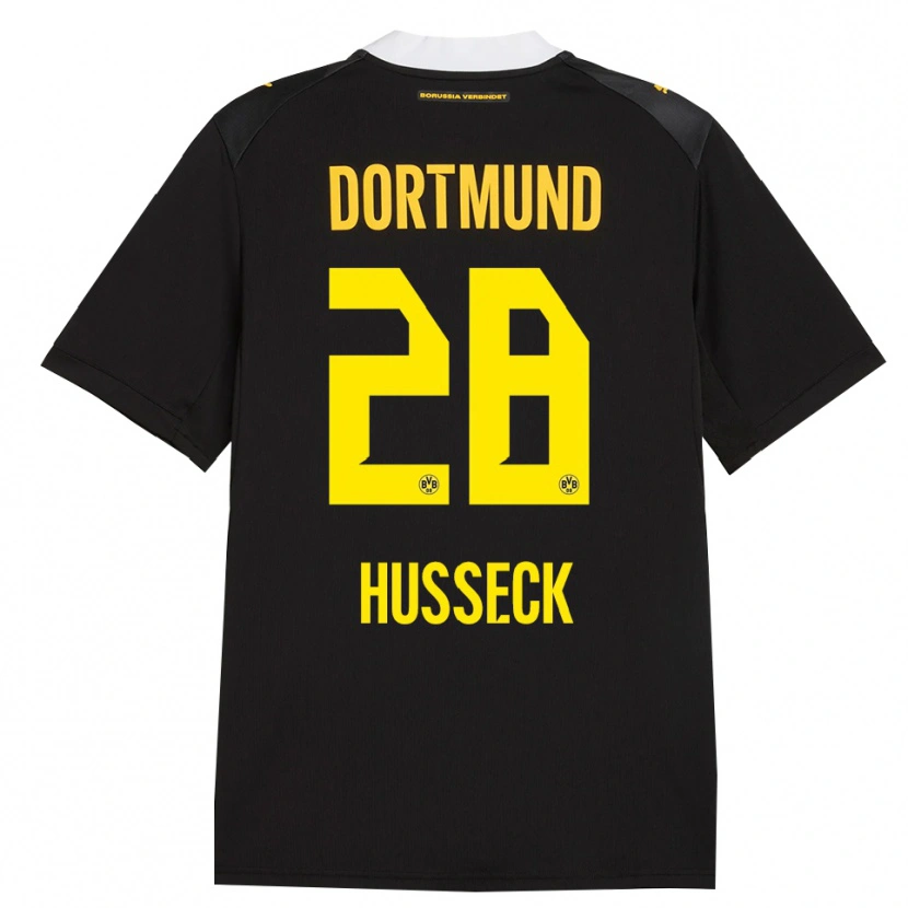 Danxen Damen Jonah Husseck #28 Schwarz Rot Gelb Auswärtstrikot Trikot 2026/27 T-Shirt Schweiz