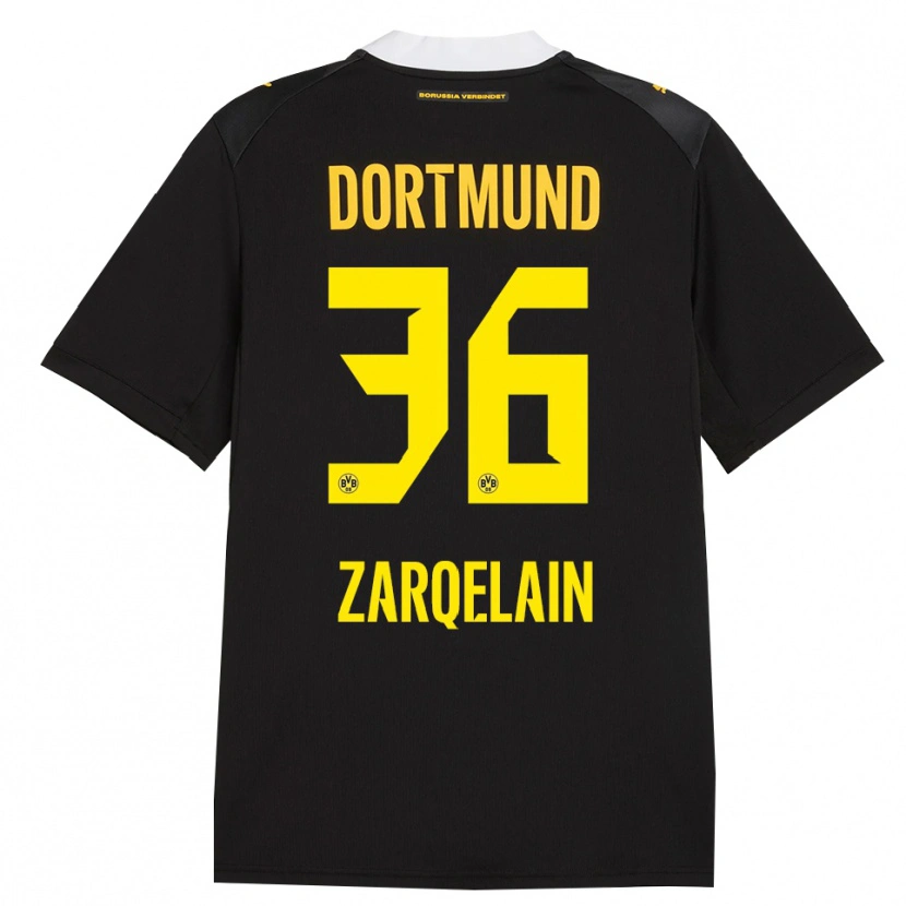Danxen Damen Fadi Zarqelain #36 Schwarz Rot Gelb Auswärtstrikot Trikot 2026/27 T-Shirt Schweiz