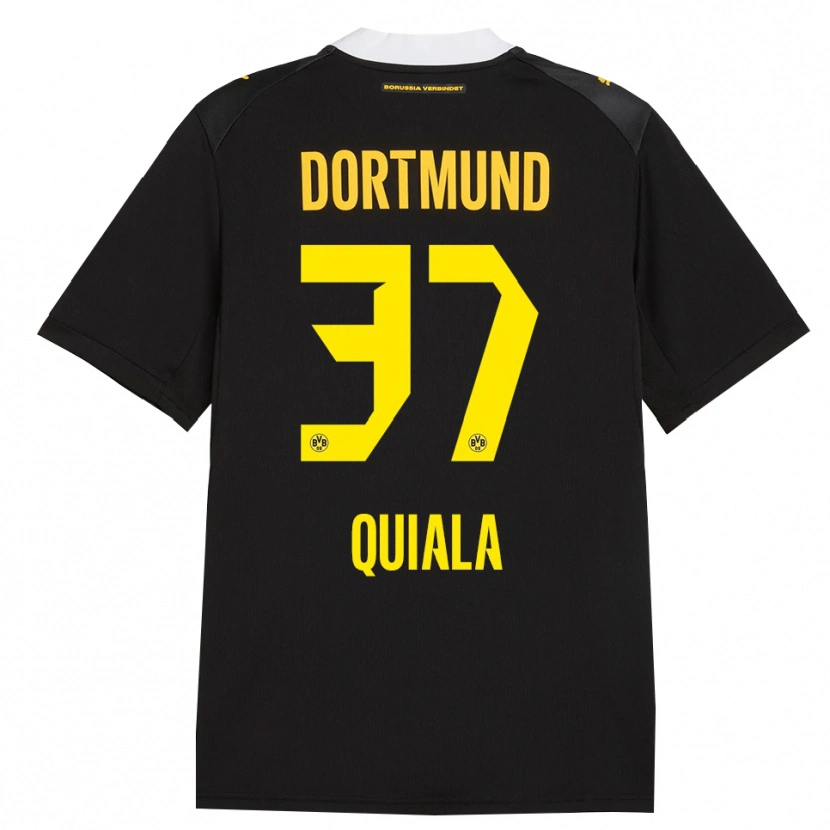 Danxen Damen Nanitonda Quiala #37 Schwarz Rot Gelb Auswärtstrikot Trikot 2026/27 T-Shirt Schweiz