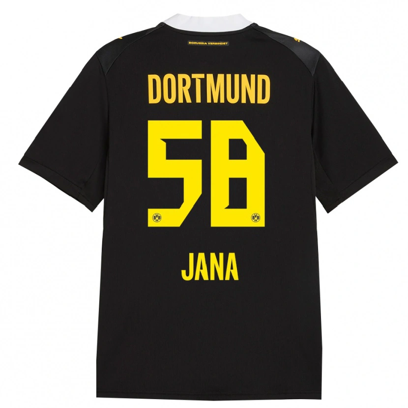Danxen Damen Nordberg Jana #58 Schwarz Rot Gelb Auswärtstrikot Trikot 2026/27 T-Shirt Schweiz