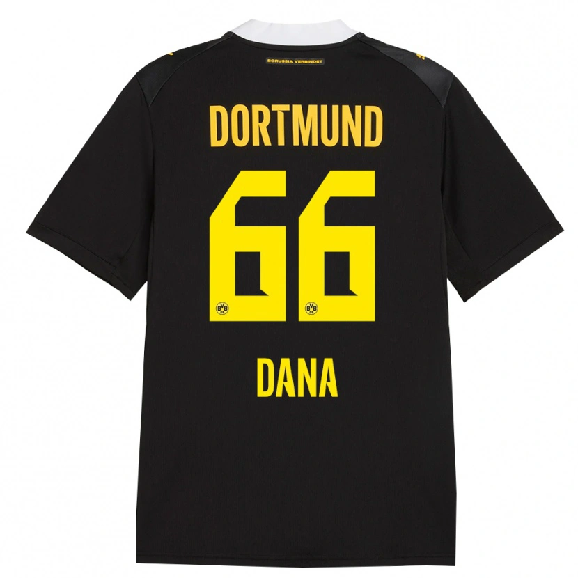 Danxen Damen Bleckmann Dana #66 Schwarz Rot Gelb Auswärtstrikot Trikot 2026/27 T-Shirt Schweiz