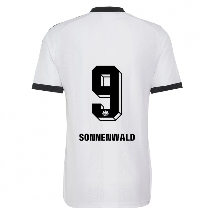 Danxen Damen Lukas Sonnenwald #9 Schwarz Weiß Auswärtstrikot Trikot 2026/27 T-Shirt Schweiz