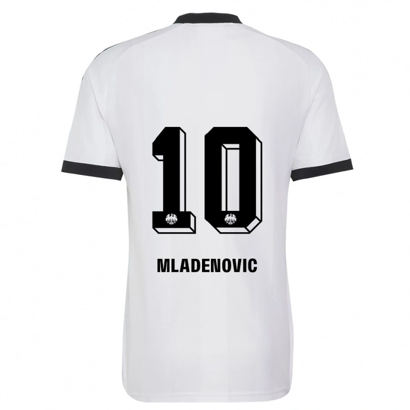 Danxen Damen Marko Mladenovic #10 Schwarz Weiß Auswärtstrikot Trikot 2026/27 T-Shirt Schweiz