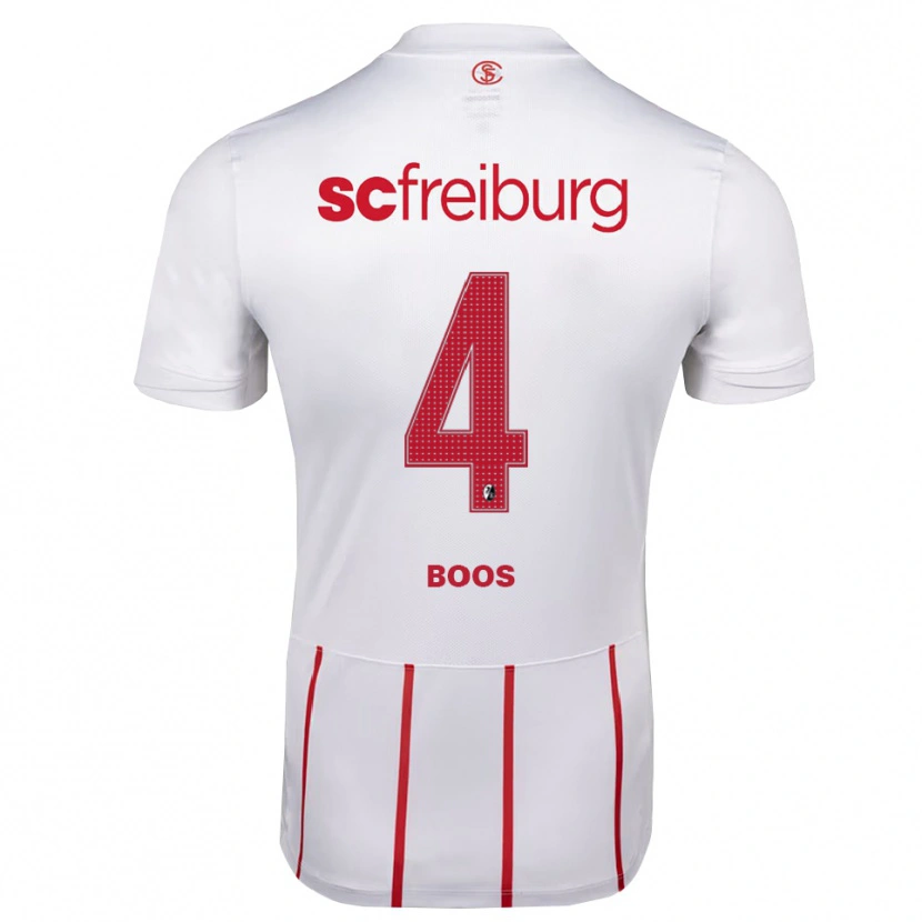 Danxen Damen Yanik Boos #4 Weiß Rot Gelb Auswärtstrikot Trikot 2026/27 T-Shirt Schweiz