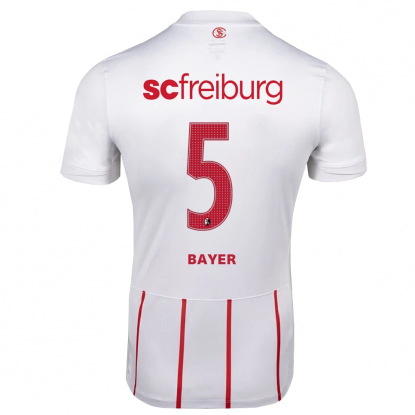 Danxen Damen Lennart Bayer #5 Weiß Rot Gelb Auswärtstrikot Trikot 2026/27 T-Shirt Schweiz