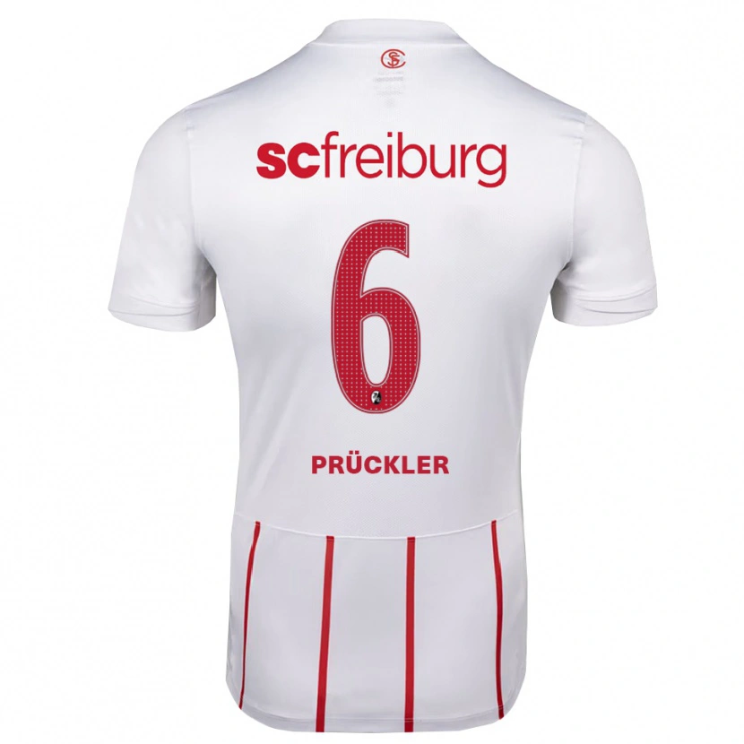 Danxen Damen Moritz Prückler #6 Weiß Rot Gelb Auswärtstrikot Trikot 2026/27 T-Shirt Schweiz