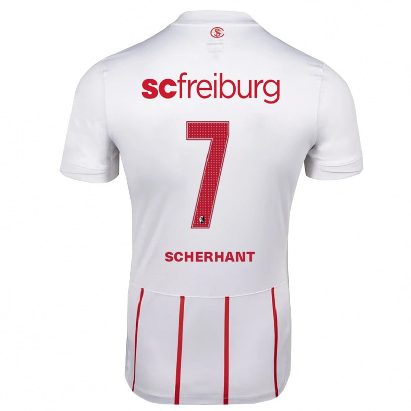 Danxen Damen Derry Scherhant #7 Weiß Rot Gelb Auswärtstrikot Trikot 2026/27 T-Shirt Schweiz