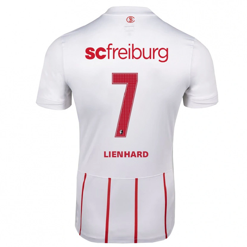 Danxen Damen Patrick Lienhard #7 Weiß Rot Gelb Auswärtstrikot Trikot 2026/27 T-Shirt Schweiz