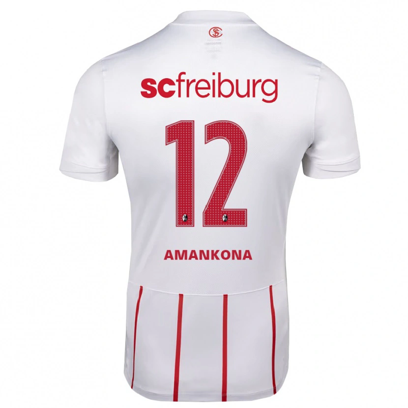 Danxen Damen Alvar Amankona #12 Weiß Rot Gelb Auswärtstrikot Trikot 2026/27 T-Shirt Schweiz