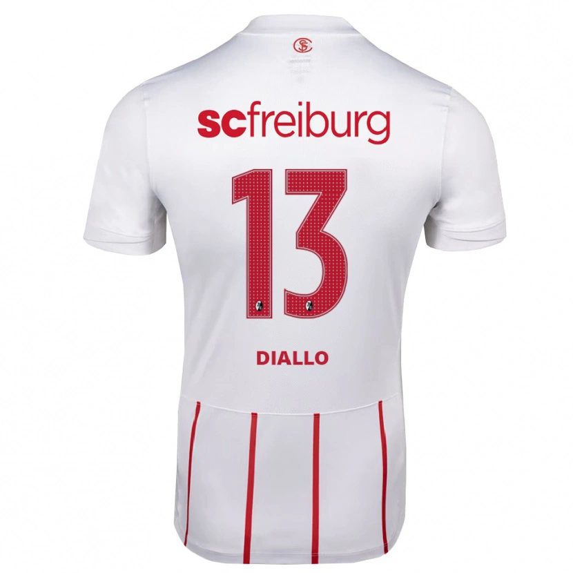 Danxen Damen Thierno Diallo #13 Weiß Rot Gelb Auswärtstrikot Trikot 2026/27 T-Shirt Schweiz