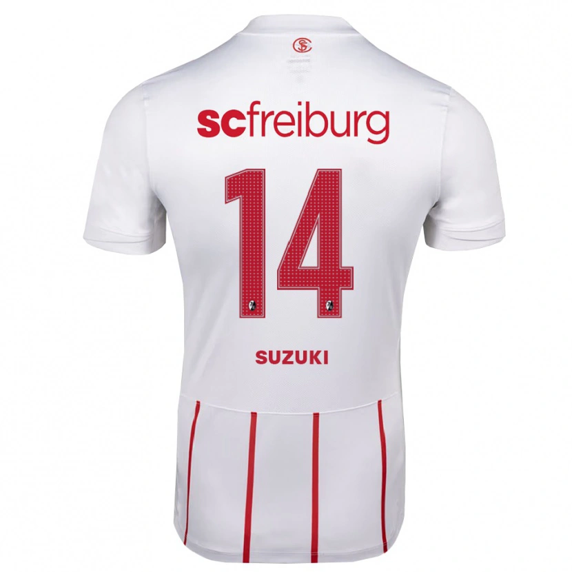 Danxen Damen Yuito Suzuki #14 Weiß Rot Gelb Auswärtstrikot Trikot 2026/27 T-Shirt Schweiz