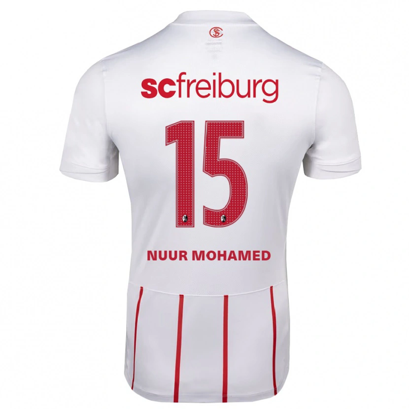 Danxen Damen Billal Mohamed #15 Weiß Rot Gelb Auswärtstrikot Trikot 2026/27 T-Shirt Schweiz