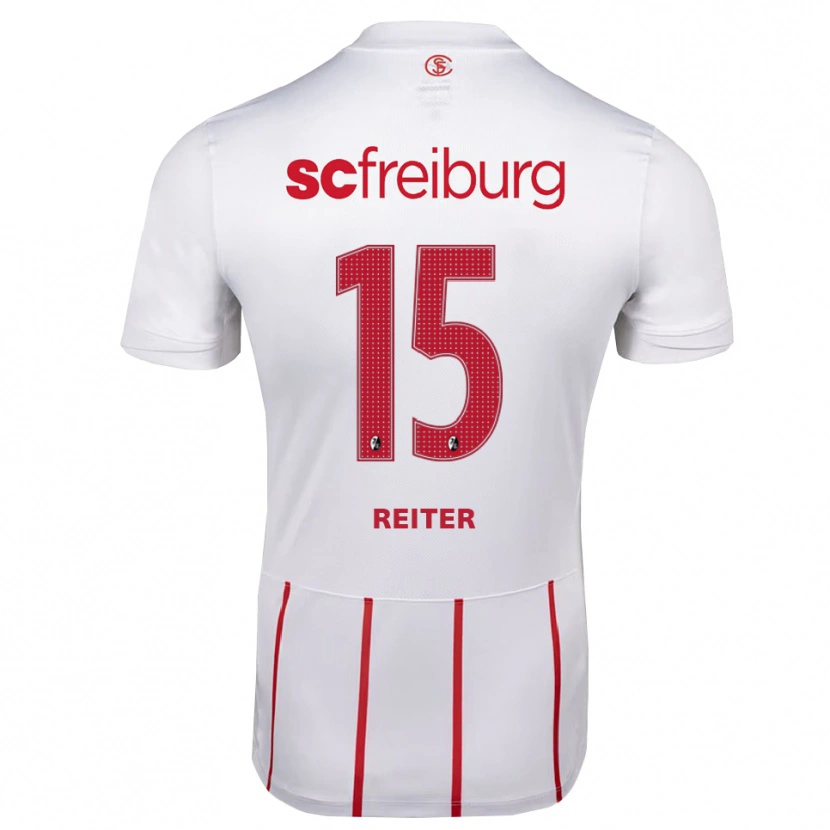 Danxen Damen Vincent Reiter #15 Weiß Rot Gelb Auswärtstrikot Trikot 2026/27 T-Shirt Schweiz