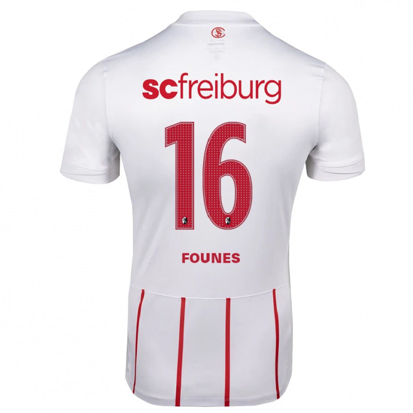 Danxen Damen Kevin Founes #16 Weiß Rot Gelb Auswärtstrikot Trikot 2026/27 T-Shirt Schweiz