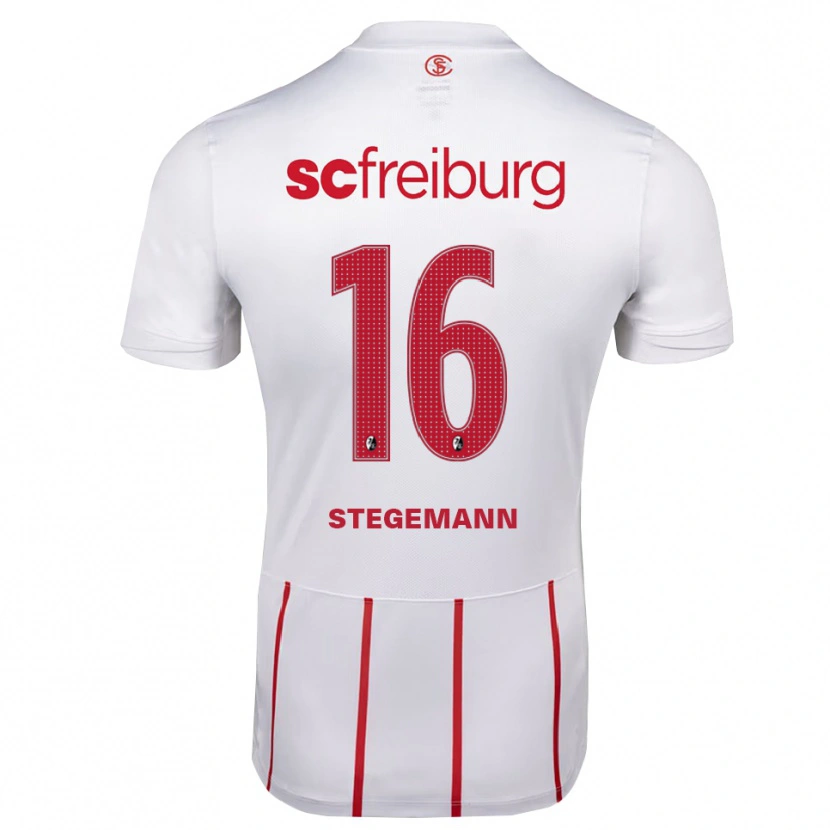 Danxen Damen Greta Stegemann #16 Weiß Rot Gelb Auswärtstrikot Trikot 2026/27 T-Shirt Schweiz