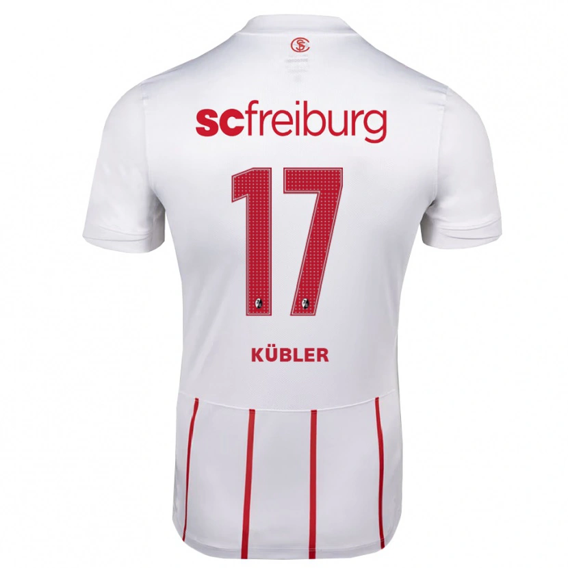 Danxen Damen Lukas Kübler #17 Weiß Rot Gelb Auswärtstrikot Trikot 2026/27 T-Shirt Schweiz