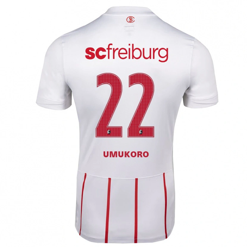 Danxen Damen Jayden Umukoro #22 Weiß Rot Gelb Auswärtstrikot Trikot 2026/27 T-Shirt Schweiz